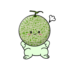 怒る小ちゃなマスクメロン