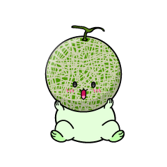 驚く小ちゃなマスクメロン