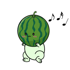 踊る小ちゃなスイカ