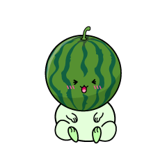 笑う小ちゃなスイカ
