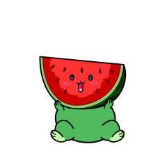 驚く小ちゃなカットスイカ