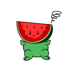 困る小ちゃなカットスイカ