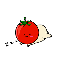 眠る小ちゃなミニトマト