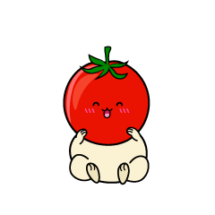 笑顔の小ちゃなミニトマト