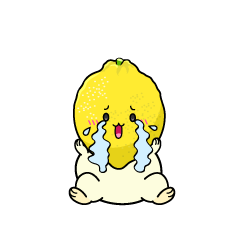 大泣きする小ちゃなレモン