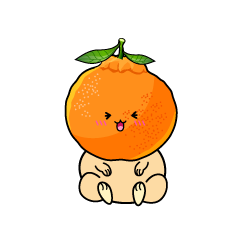 笑う小ちゃなデコポン