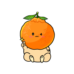 いいねする小ちゃなデコポン