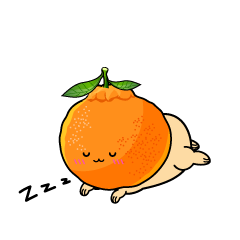 眠る小ちゃなデコポン