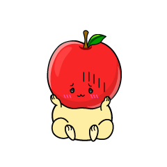 絶望する小ちゃなリンゴ