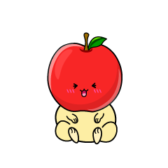 笑う小ちゃなリンゴ