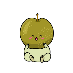 笑顔の小ちゃな梨