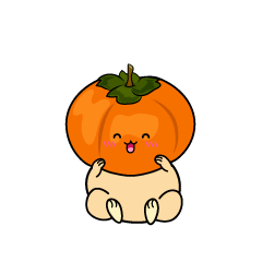 笑顔の小ちゃな柿