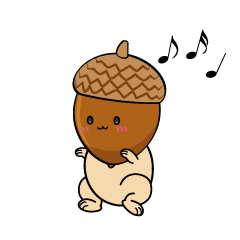 踊る小ちゃなどんぐり