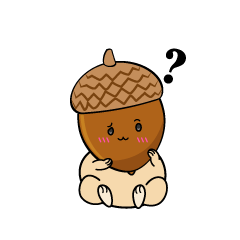 考える小ちゃなどんぐり