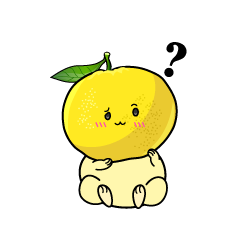 考える小ちゃなはっさく