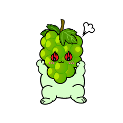 熱意のある小ちゃなマスカットぶどう