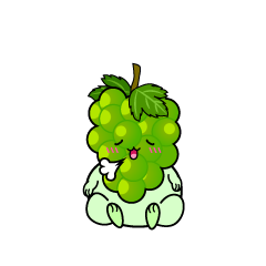 リラックスする小ちゃなマスカットぶどう