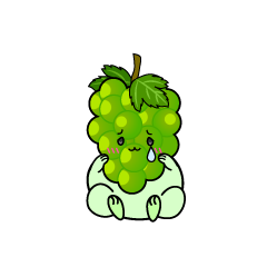 悲しい小ちゃなマスカットぶどう