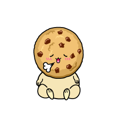 リラックスする小ちゃなチョコチップクッキー