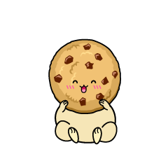 笑顔の小ちゃなチョコチップクッキー