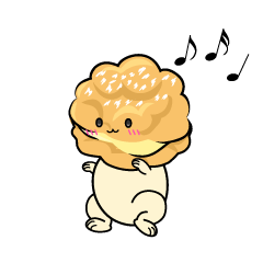踊る小ちゃなシュークリーム