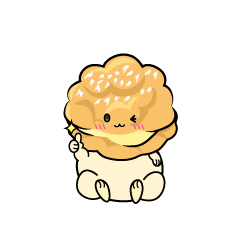 いいねする小ちゃなシュークリーム