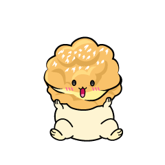 驚く小ちゃなシュークリーム