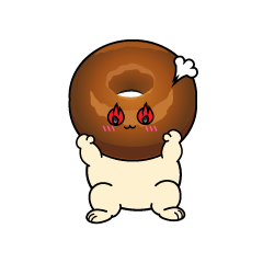 熱意のある小ちゃなドーナツ