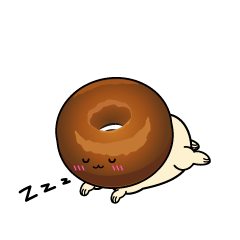 眠る小ちゃなドーナツ