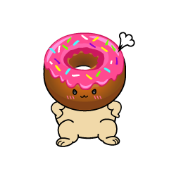 怒る小ちゃないちごチョコドーナツ