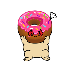 熱意のある小ちゃないちごチョコドーナツ