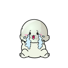 大泣きする小ちゃなアイスクリーム