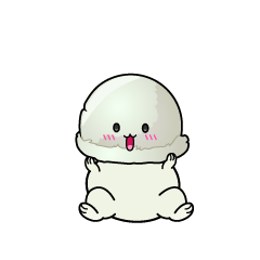 驚く小ちゃなアイスクリーム