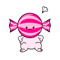 怒る小ちゃな飴玉キャンディ