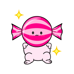 自信満々な小ちゃな飴玉キャンディ