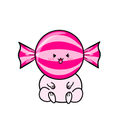 笑う小ちゃな飴玉キャンディ