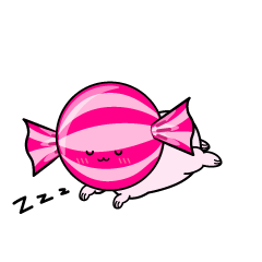 眠る小ちゃな飴玉キャンディ