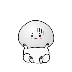 絶望する小ちゃな大福餅