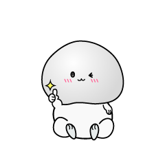 いいねする小ちゃな大福餅