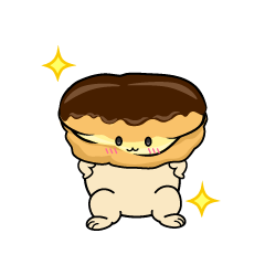 自信満々な小ちゃなチョコレートエクレア