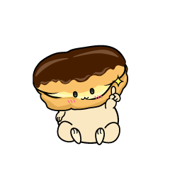 指差しする小ちゃなチョコレートエクレア