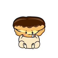 悲しい小ちゃなチョコレートエクレア