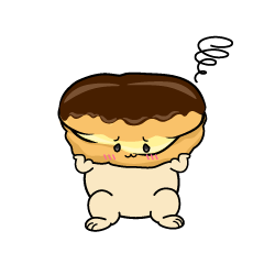 困る小ちゃなチョコレートエクレア