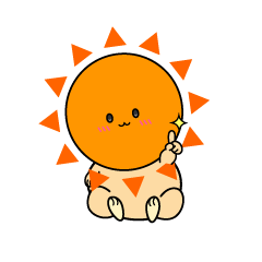 指差しする小ちゃな太陽