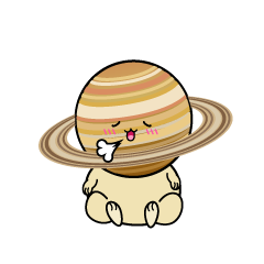 リラックスする小ちゃな土星