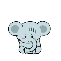 絶望する小ちゃなゾウ