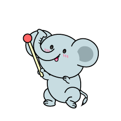 説明する小ちゃなゾウ