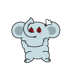 熱意のある小ちゃなゾウ