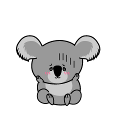 絶望する小ちゃなコアラ