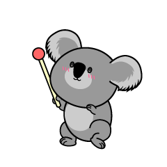 説明する小ちゃなコアラ